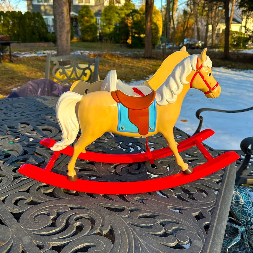 American Girl, Bitty Baby musical Rocking Horse WORKS!